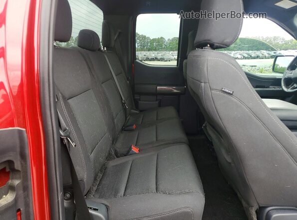 1FTFX1E82NFB12958 2022 FORD F150 Burgundy Rear seats view