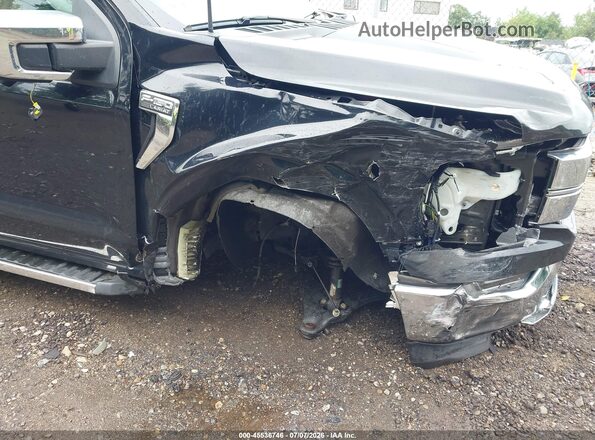 1FTFX1E88NFB51618 2022 FORD F150 Black Вид спереду