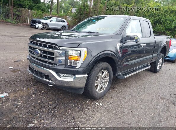 1FTFX1E88NFB51618 2022 FORD F150 Black Передня ліва чверть
