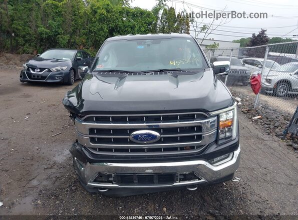 1FTFX1E88NFB51618 2022 FORD F150 Black Вид щитка приладів