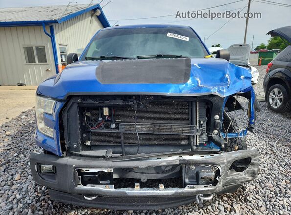 1FTFX1EF1HKC40232 2017 FORD F150 Blue წინა ხედი