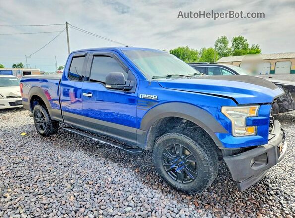 1FTFX1EF1HKC40232 2017 FORD F150 Blue წინა მარჯვენა