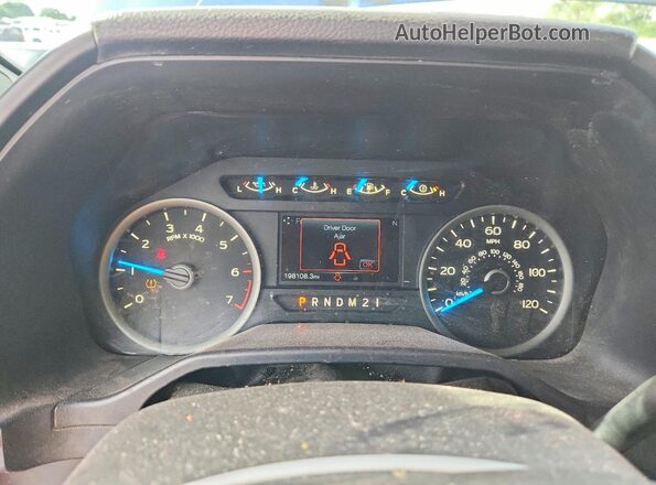 1FTFX1EF1HKC40232 2017 FORD F150 Blue ხელსაწყოთა პანელის ხედი