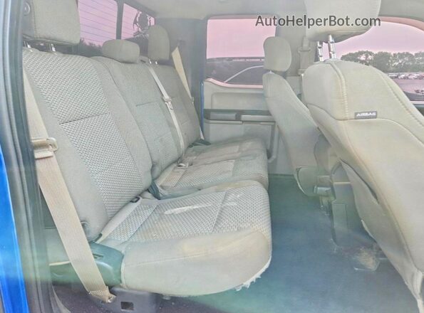 1FTFX1EF1HKC40232 2017 FORD F150 Blue უკანა სავარძლების ხედი
