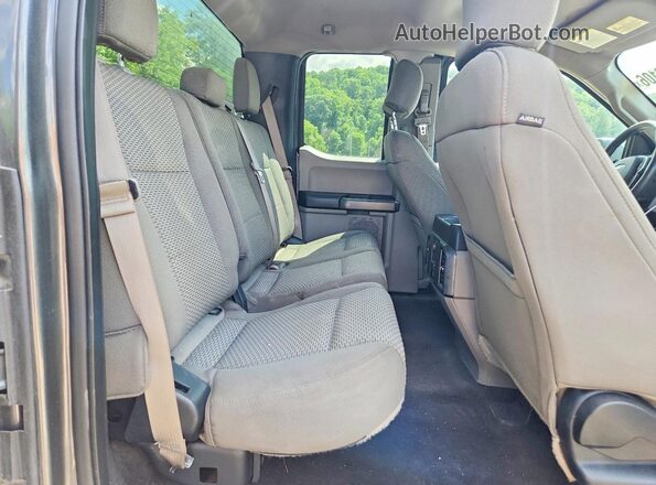 1FTFX1EF2HKE32341 2017 FORD F150 Gray Rear seats view