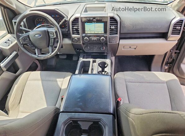 1FTFX1EF2HKE32341 2017 FORD F150 Gray Dashboard view