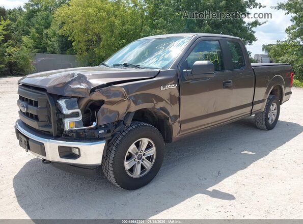1FTFX1EF3HKC32018 2017 FORD F150 Brown Առջևի ձախ երեք քառորդ տեսարան