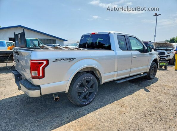 1FTFX1EF5GFC04289 2016 FORD F150 Silver Trasero derecho