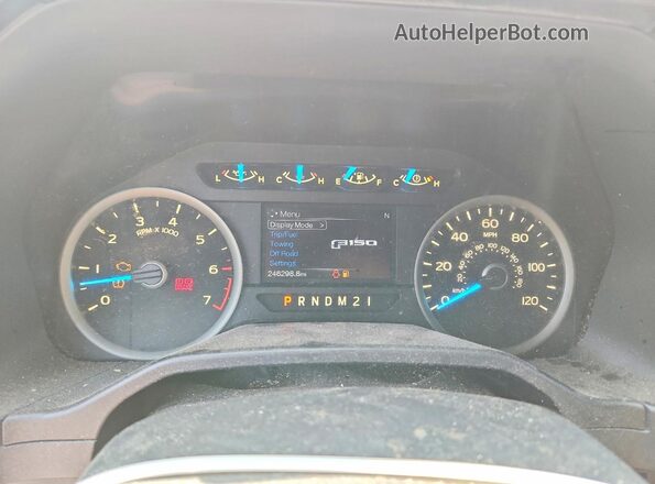 1FTFX1EF5GFC04289 2016 FORD F150 Silver Vista del cuadro de instrumentos