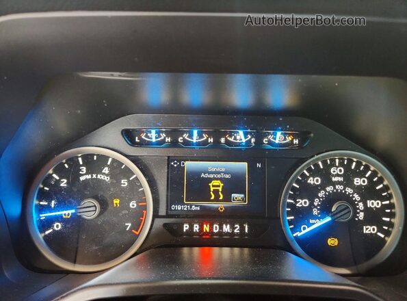1FTFX1EF6GFD38762 2016 FORD F150 Серый Вид щитка приборов