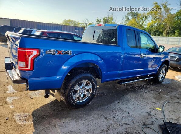 1FTFX1EF6GKF43005 2016 FORD F150 Blue Rear right