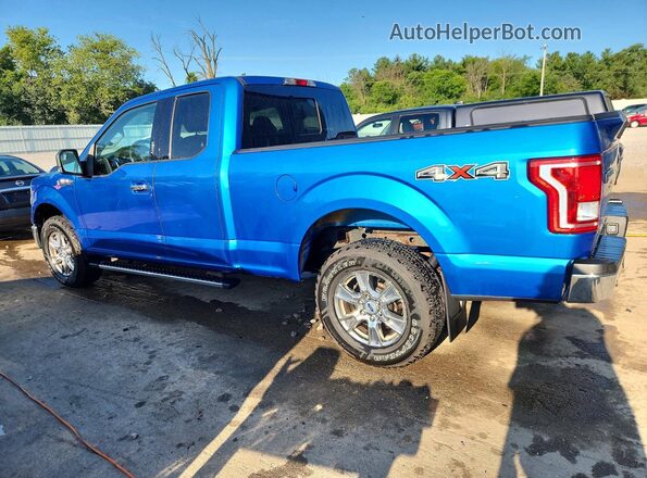 1FTFX1EF6GKF43005 2016 FORD F150 Blue Rear left