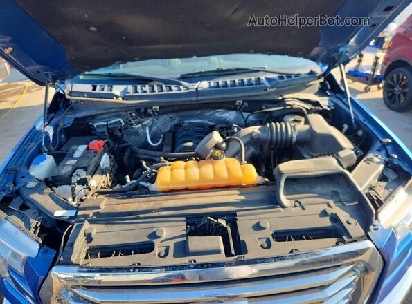 1FTFX1EF6GKF43005 2016 FORD F150 Blue Rear interior view