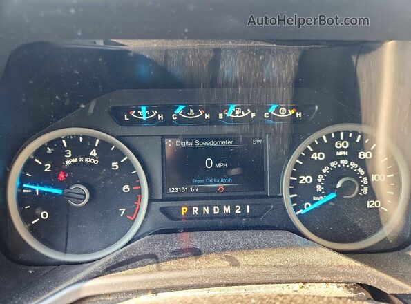 1FTFX1EF6GKF43005 2016 FORD F150 Blue Instrument cluster view