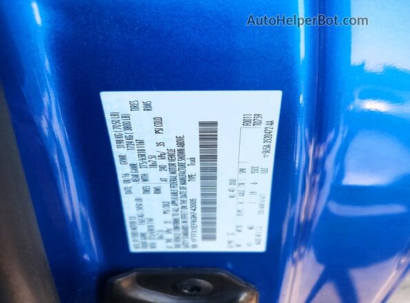 1FTFX1EF6GKF43005 2016 FORD F150 Blue Engine compartment view
