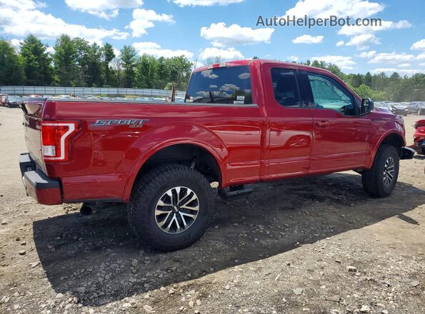 1FTFX1EF7GFC10675 2016 FORD F150 Red Задня права чверть