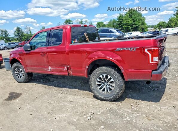 1FTFX1EF7GFC10675 2016 FORD F150 Red Задня ліва чверть