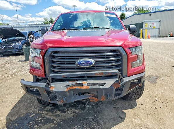 1FTFX1EF7GFC10675 2016 FORD F150 Red Вид спереду
