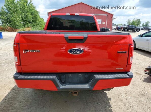 1FTFX1EF7GFD06077 2016 FORD F150 Red Widok z tyłu