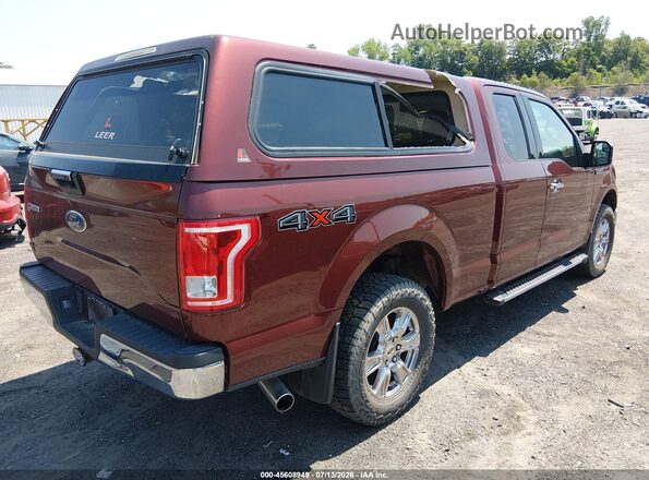 1FTFX1EF7HKE03255 2017 FORD F150 Темно-бордовый Задняя правая четверть