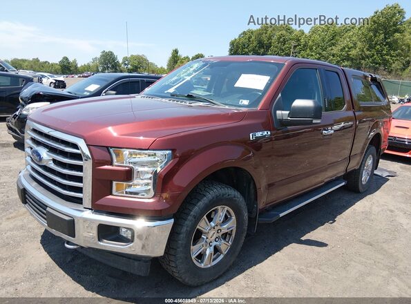 1FTFX1EF7HKE03255 2017 FORD F150 Темно-бордовый Передняя левая четверть