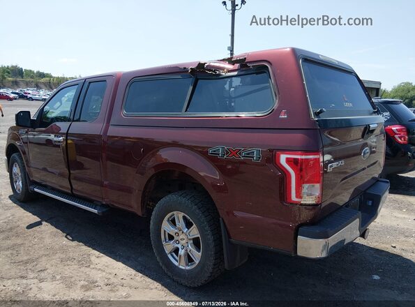 1FTFX1EF7HKE03255 2017 FORD F150 Темно-бордовый Задняя левая четверть