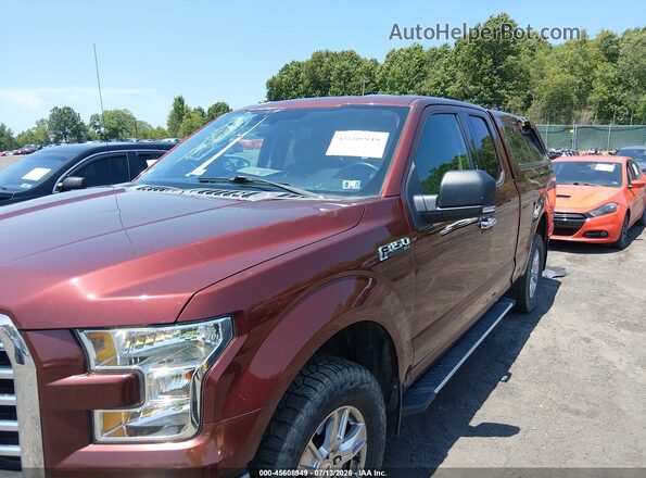1FTFX1EF7HKE03255 2017 FORD F150 Темно-бордовый Вид спереди