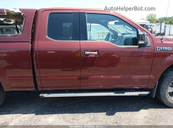 1FTFX1EF7HKE03255 2017 FORD F150 Темно-бордовый Вид задней части салона