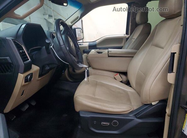 1FTFX1EF8GFA62696 2016 FORD F150 Brown წინა სალონის ხედი