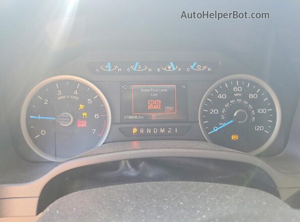 1FTFX1EF8HFC78453 2017 FORD F150 Blue Սարքավորումների վահանակի տեսք