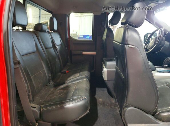 1FTFX1EFXGFB66963 2016 FORD F150 Red Vista de los asientos traseros