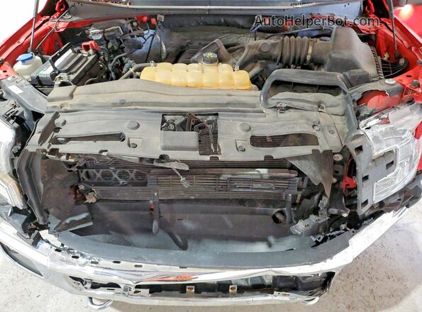 1FTFX1EFXGFB66963 2016 FORD F150 Red Vista interior trasera