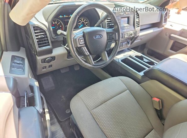 1FTFX1EG0JFA77709 2018 FORD F150 Темно-бордовый Вид панели приборов