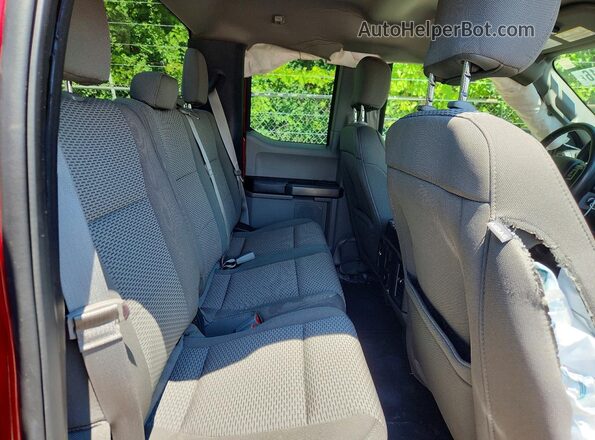1FTFX1EG0JFA77709 2018 FORD F150 Темно-бордовый Вид задних сидений