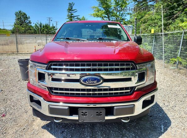 1FTFX1EG0JFA77709 2018 FORD F150 Темно-бордовый Вид спереди