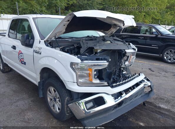 1FTFX1EG0JFE10927 2018 FORD F150 White უკანა სალონის ხედი
