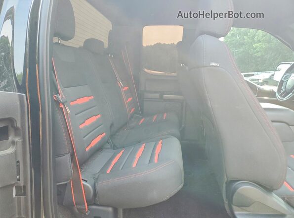 1FTFX1EG2HFB91026 2017 FORD F150 Black Vista de los asientos traseros