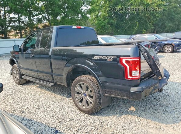 1FTFX1EG2HFB91026 2017 FORD F150 Black Trasero izquierdo