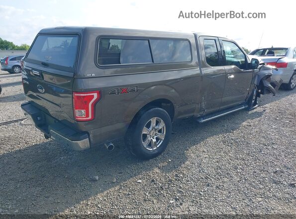 1FTFX1EG2HFC86282 2017 FORD F150 Dark Brown Задня права чверть