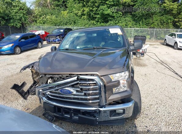 1FTFX1EG2HFC86282 2017 FORD F150 Dark Brown Вид задньої частини салону