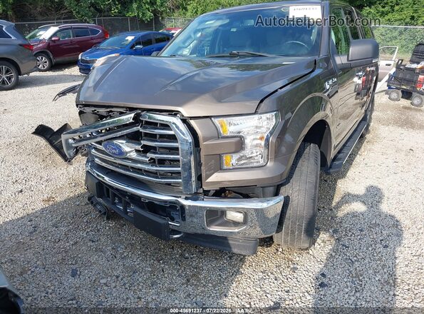 1FTFX1EG2HFC86282 2017 FORD F150 Dark Brown Вид щитка приладів