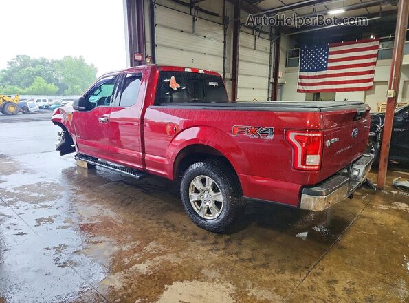 1FTFX1EG3HFB71965 2017 FORD F150 Бордовый Задняя левая четверть