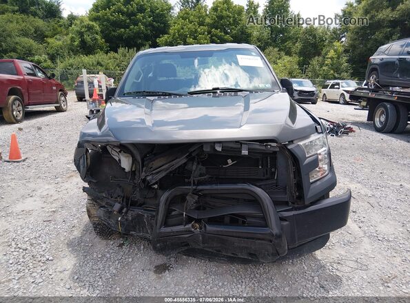1FTFX1EG5GFD58171 2016 FORD F150 Gray Առջևի վահանակի տեսք