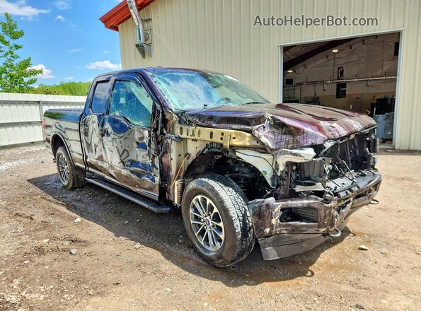 1FTFX1EG7JKC27256 2018 FORD F150 Purple Front right