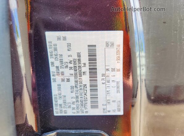 1FTFX1EG7JKC27256 2018 FORD F150 Purple Engine compartment view