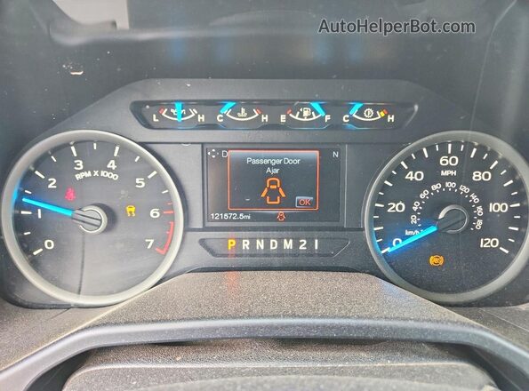1FTFX1EG8GFB48955 2016 FORD F150 Зеленый Вид щитка приборов