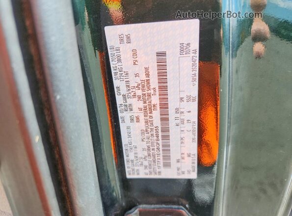 1FTFX1EG8GFB48955 2016 FORD F150 Зеленый Вид подкапотного пространства