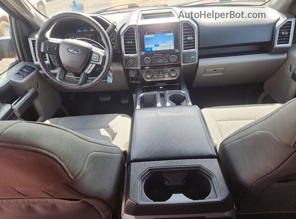 1FTFX1EG9GKF49230 2016 FORD F150 Red Вид панелі приладів