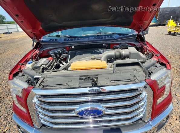 1FTFX1EG9GKF49230 2016 FORD F150 Red Вид задньої частини салону