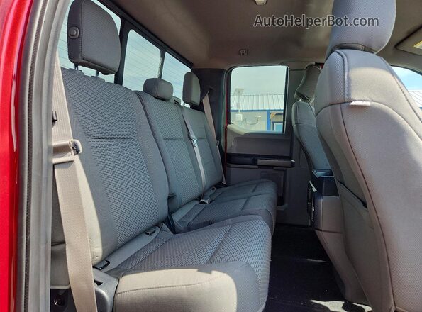 1FTFX1EG9GKF49230 2016 FORD F150 Red Вид задніх сидінь